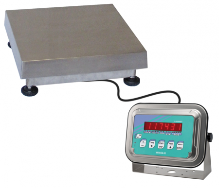 Platforme de cantarire - Model platforma  AILN Max.150 Kg Dim.400  x400mm IP68 cu suprafata si structura din otel inixidabil OIML R60 C3