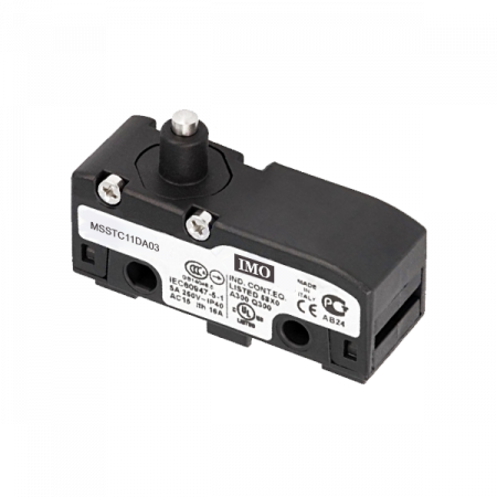 Limitatoare - MSSTC11DA03, Microintrerupator, 1 NO+ NC, terminale cu suruburi, piston diametru 3.8 mm