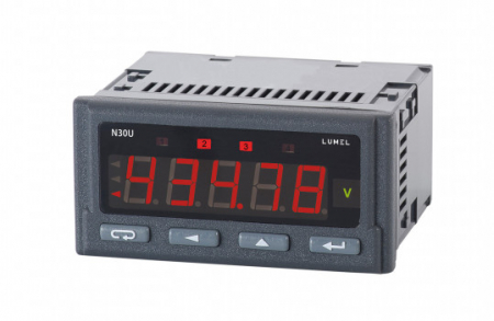 Afisoare digitale - N30U-100000E0, Contor digital cu panou, IN: termocuple, termorezistente, curent, tensiune, Iesire 2 alarme