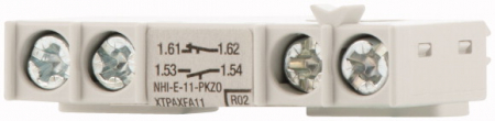 Control si comutatie - NHI-E-11-PKZ0, contacte auxiliare, NC + NO, frontal, term: cleme cu surub