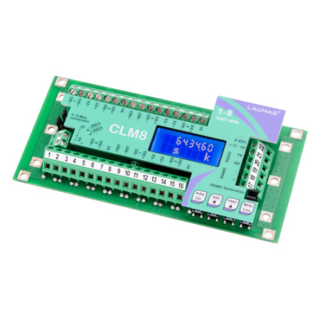 Transmițătoare de greutate - Placa de jonctiune inteligenta clm8i in cutie abs IP67 cu 4 canale individuale + rs485 + rs232 + protectie la socuri cu presunte din poliamida