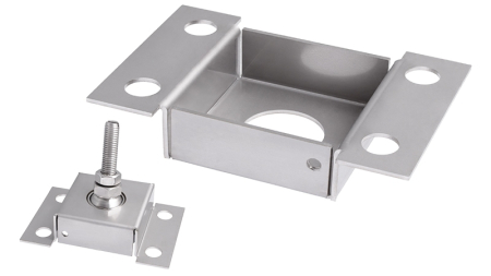 Accesorii - Placa superioara din otel inoxidabil aisi 304 pentru picioare articulate cu autocentrare