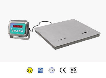 Platforme de cantarire - Platforma deschidere model p1000i1500 max.1500Kg dim.1000X1000mm otel inoxidabil aisi 304 IP68 oiml r60 c3