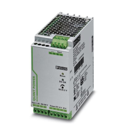 QUINT-PS - QUINT-PS/3AC/24DC/20, Sursa de alimentare 24 VDC, 20 A, 480 W, alimentare trifazata, carcasa metalica, montaj sina DIN