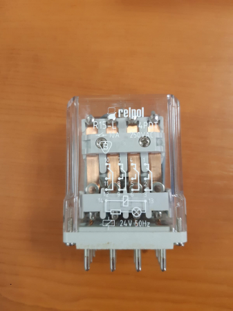 Lichidare stoc - Releu 10 A, 4 contacte, 24 VDC (soclu compatibil GZ-14U)