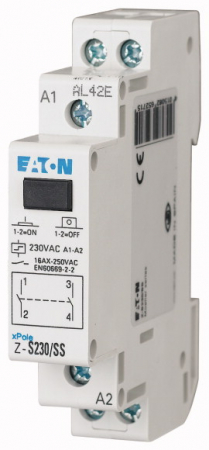 Relee interfata - Z-S48/S, Releu impulsuri, bistabil, 2 NO, Ubobina:  24V DC, 48V AC, 16A