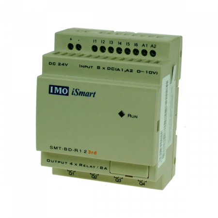 Accesorii iSmart - SMT-BD-R12-V3, iSmart Intelligent Relay - V3, 24V DC, 6 Digital In, 4(8A Rly) Digital Out, 2 Analogue Out, Ladder, FBD, 15 Tmr, 15 Cntr