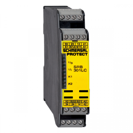 Relee safety - SRB301LC/B 24V, releu de siguranta,  3 x NO, 1 x NC 24 VAC, montare pe sina