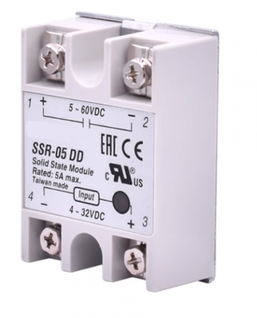 Relee Solid State - SSR-05DD,  relay solid state, 5 A, tens.comanda 3~32VDC, tens iesire 5~60VAC