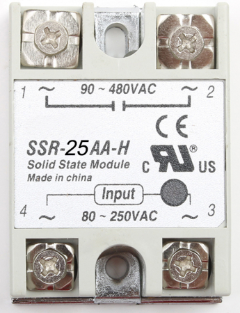 Relee Solid State - SSR-25AA-H,  relay solid state, 25 A, tens.comanda 80~250VAC, tens iesire 90~480VAC