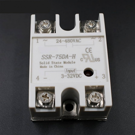 Relee Solid State - SSR-75DA-H,  relay solid state, 75 A, tens.comanda 3...32 V DC, tens iesire 90...480VAC