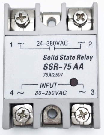 Relee Solid State - SSR-75AA,  relay solid state, 75 A, tens.comanda 80~250VAC, tens iesire 24~380VAC