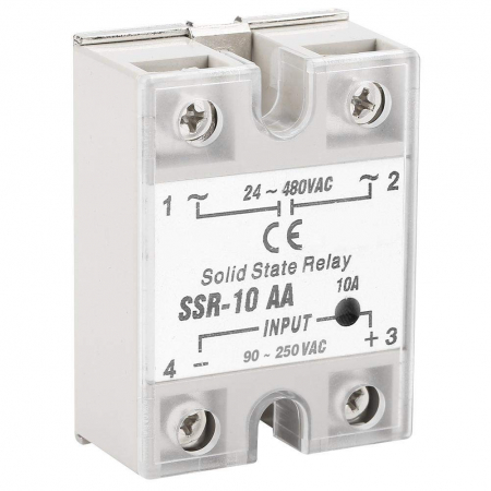 Relee Solid State - SSR-25AA,  relay solid state, 25 A, tens.comanda 80~250VAC, tens iesire 24~380VAC