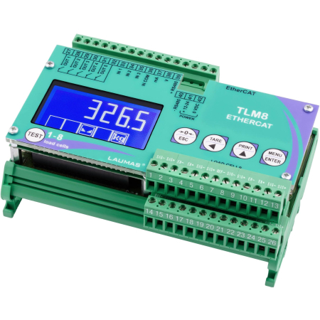 Indicator greutate - Transmitator de greutate model tlm8 cu 8 canale individuale + rs485 + iesire analoga + ethercat