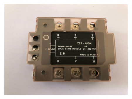 Relee Solid State - TSR-75DA, relay solid state, trifazat, 75 A, tens.comanda 4~32VCD, tens iesire 24~380VAC