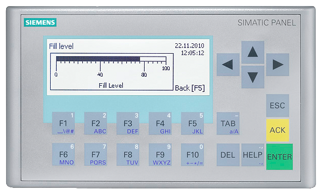 6AV6647-0AH11-3AX0, SIMATIC HMI KP300 Basic mono PN, Basic Panel, key operation, 3" FSTN LCD display, black/white, PROFINET interface [1]