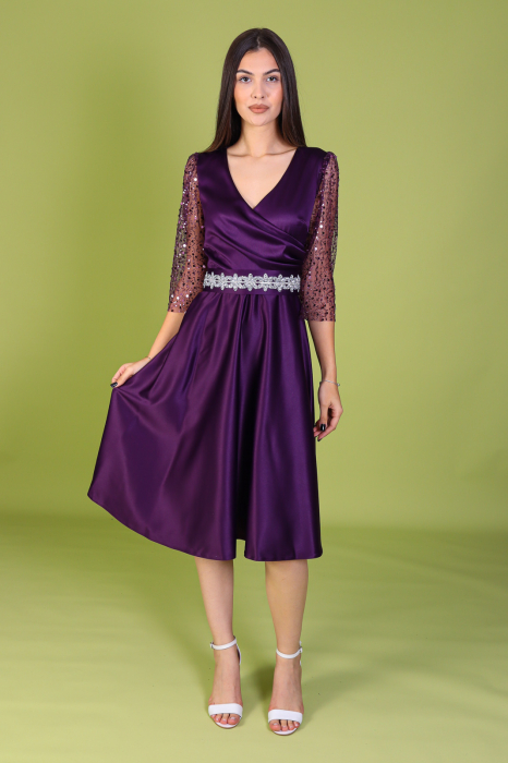 Rochie ADRIA cu Maneci din Paiete, Engros [1]