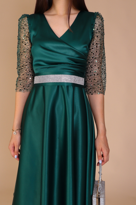 Rochie ADRIA cu Maneci din Paiete, Engros [3]