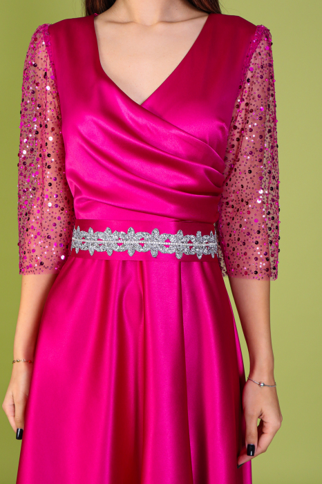 Rochie ADRIA cu Maneci din Paiete, Engros [3]