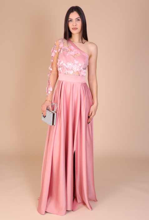 Rochie ALESSIA Lunga, din Tafta si Dantela [2]