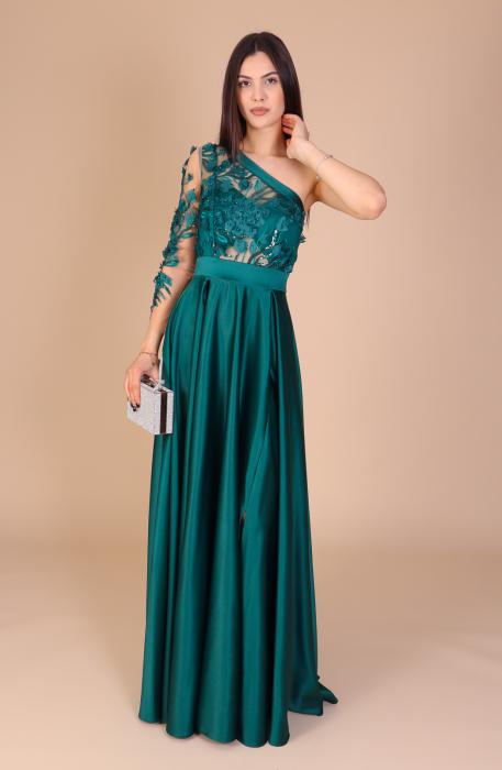 Rochie ALESSIA Lunga, din Tafta si Dantela [2]