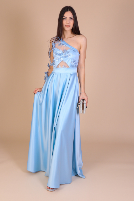 Rochie ALESSIA Lunga, din Tafta si Dantela [2]