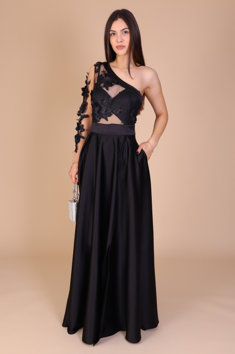 Rochie ALESSIA Lunga, din Tafta si Dantela [1]