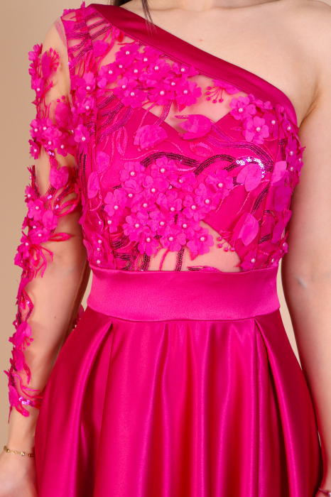 Rochie ALESSIA Lunga, din Tafta si Dantela [4]