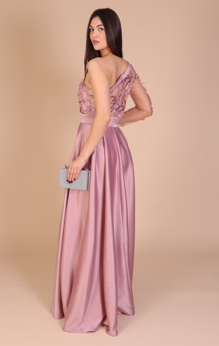 Rochie ALESSIA Lunga, din Tafta si Dantela [3]