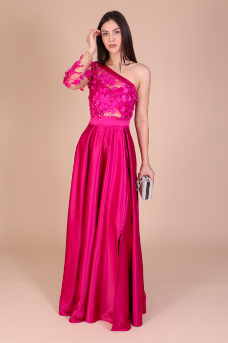 Rochie ALESSIA Lunga, din Tafta si Dantela [2]