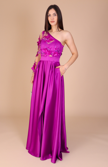 Rochie ALESSIA Lunga, din Tafta si Dantela [1]