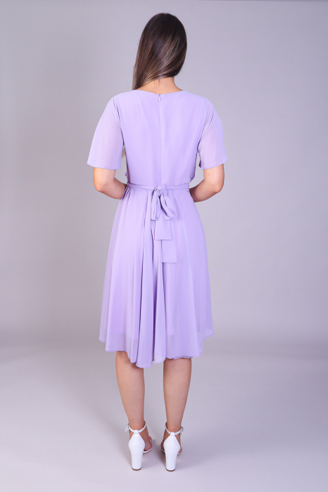 Rochie AMY din voal lila engros [4]