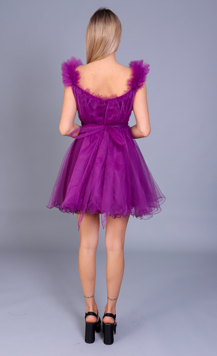 Rochie ANGRO din tul mov [6]
