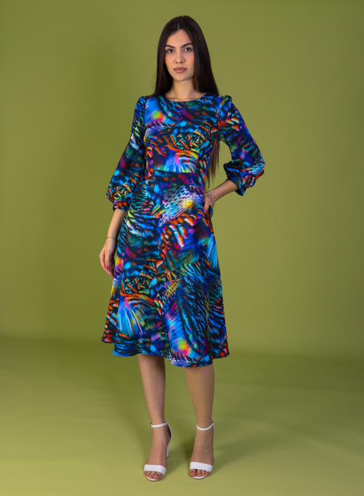 Rochie DASHA Midi, cu Imprimeu, Engros [1]