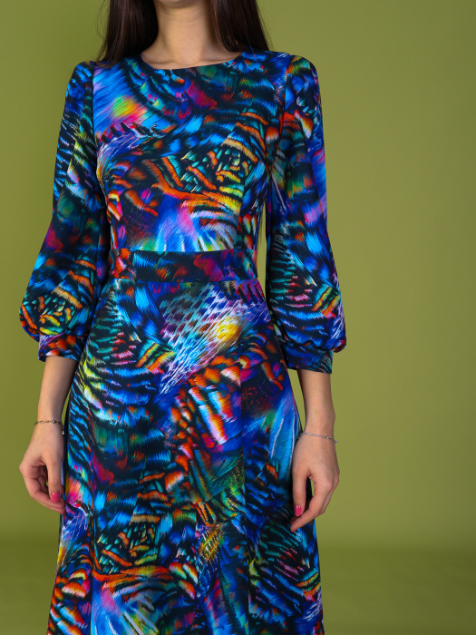 Rochie DASHA Midi, cu Imprimeu, Engros [3]