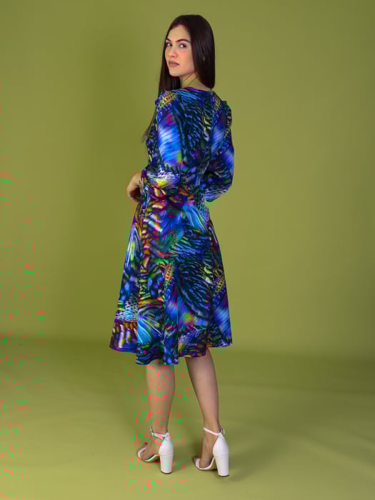Rochie DASHA Midi, cu Imprimeu, Engros [4]