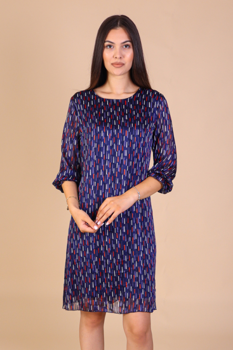 Rochie Dolores Bleumarin, cu Fir Lurex Engros [2]