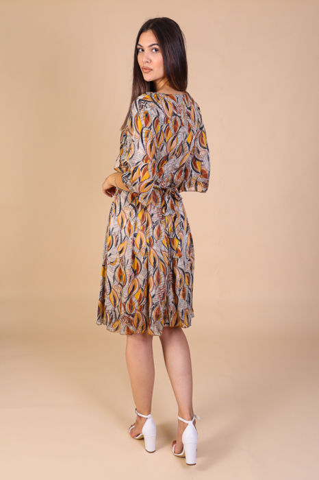 Rochie Aniela cu Imprimeu Colorat, Engros [4]