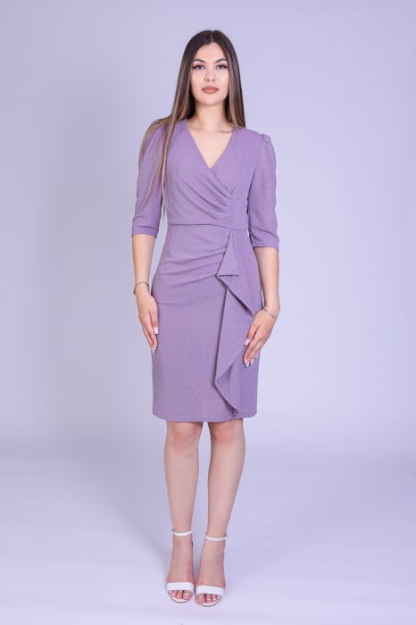 Rochie ENGROS Violeta din lurex lila [2]