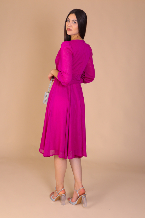 Rochie GINA din Voal, cu Fir Argintiu [3]