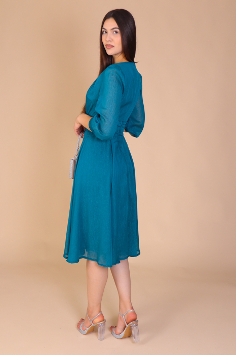 Rochie GINA din Voal, cu Fir Argintiu [3]