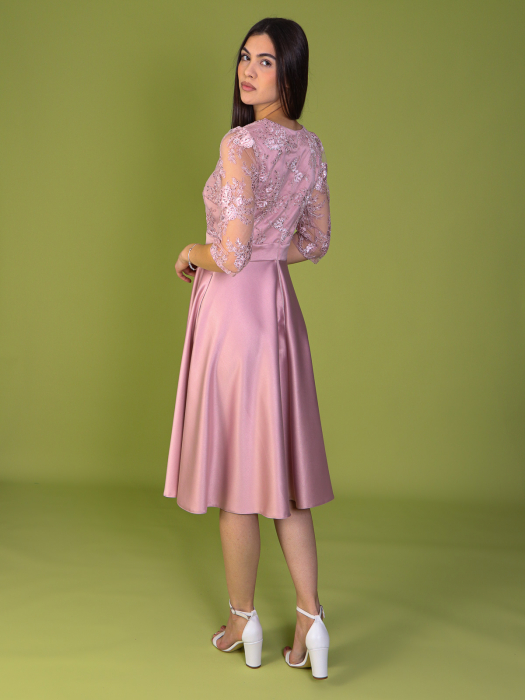 Rochie INNA de Ocazie, din Tafta si Dantela, Engros [4]