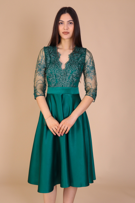 Rochie INNA de Ocazie, din Tafta si Dantela, Engros [2]