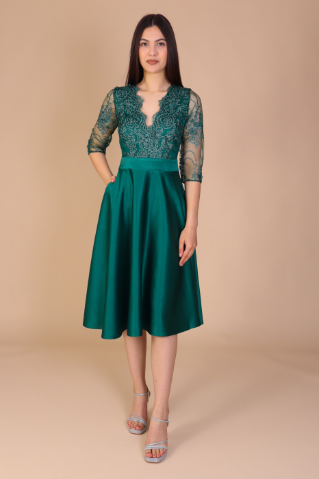 Rochie INNA de Ocazie, din Tafta si Dantela, Engros [1]