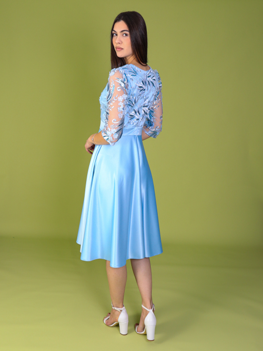 Rochie INNA de Ocazie, din Tafta si Dantela, Engros [4]