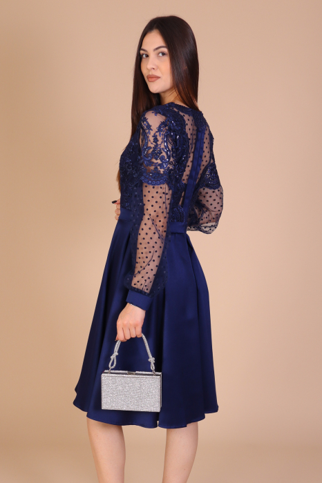 Rochie MARIBEL din Tafta si Dantela – En-Gros | Ella Collection [2]