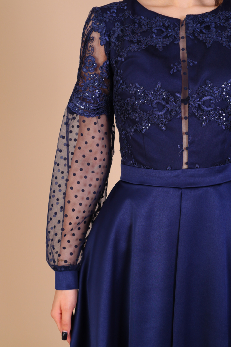 Rochie MARIBEL din Tafta si Dantela – En-Gros | Ella Collection [3]