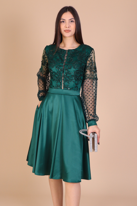 Rochie MARIBEL din Tafta si Dantela – En-Gros | Ella Collection [2]