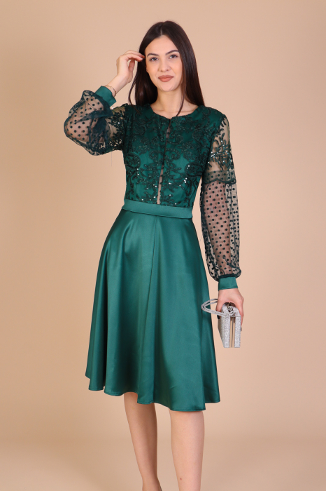 Rochie MARIBEL din Tafta si Dantela – En-Gros | Ella Collection [1]