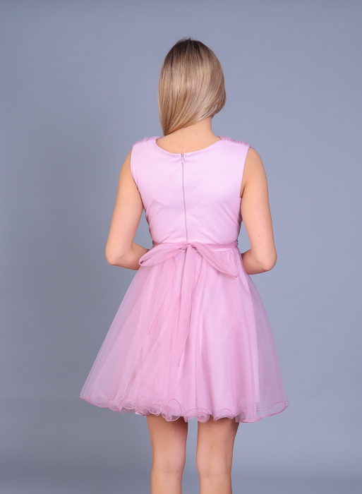 Rochie Mia din Tulle, cu Cordon Detasabil cu Pietricele, Engros [4]